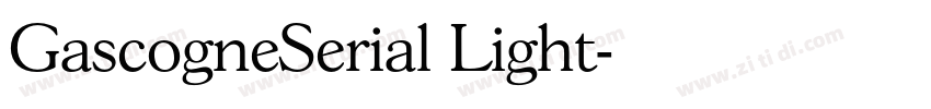 GascogneSerial Light字体转换